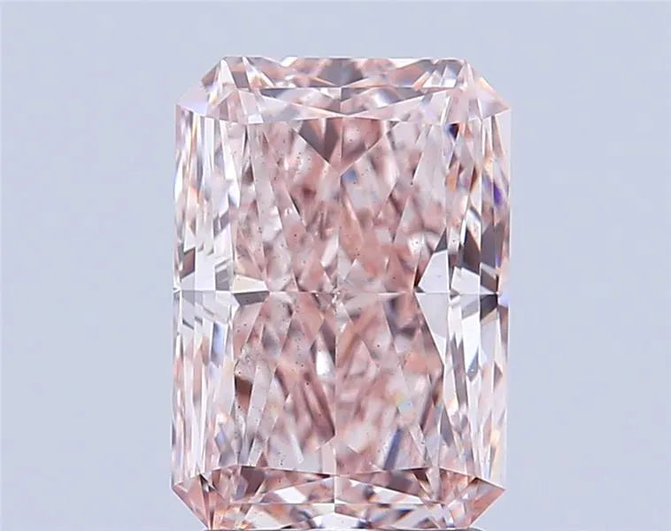 3.00ct Radiant Lab Grown Diamond (Colour Pinkish Brown, Clarity VS2, IGI Certified)