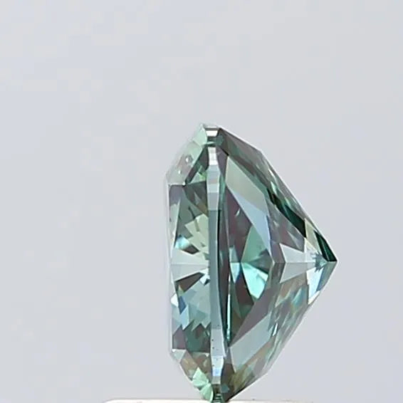 1.53ct Cushion brilliant Lab Grown Diamond (Colour Fancy Deep Green, Clarity VS2, IGI Certified)