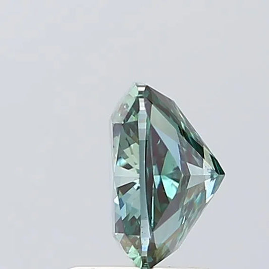 1.53ct Cushion brilliant Lab Grown Diamond (Colour Fancy Deep Green, Clarity VS2, IGI Certified)