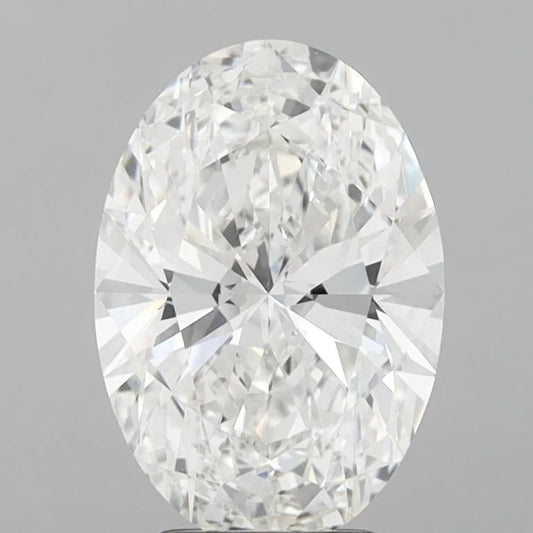 3.30ct Oval Lab Grown Diamond (Colour E, Clarity VVS2, IGI Certified)