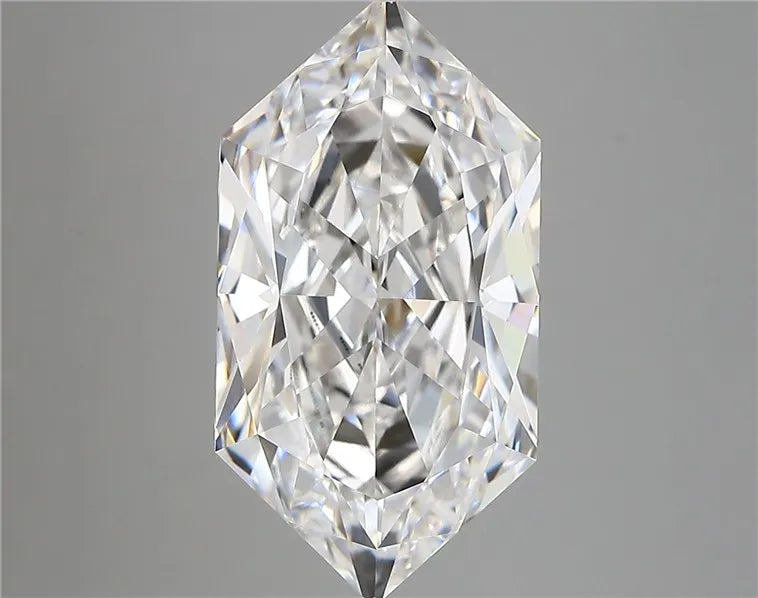 6.00ct Hexagonal Lab Grown Diamond (Colour D, Clarity VVS2, IGI Certified)