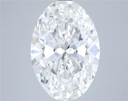 6.00ct Oval Lab Grown Diamond (Colour E, Clarity VVS2, IGI Certified)