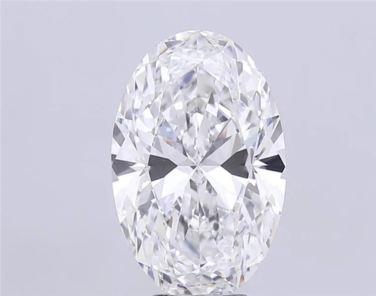 6.00ct Oval Lab Grown Diamond (Colour F, Clarity VVS2, IGI Certified)