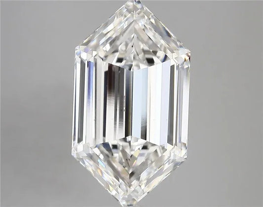 6.01ct Hexagonal Lab Grown Diamond (Colour E, Clarity VVS2, IGI Certified)