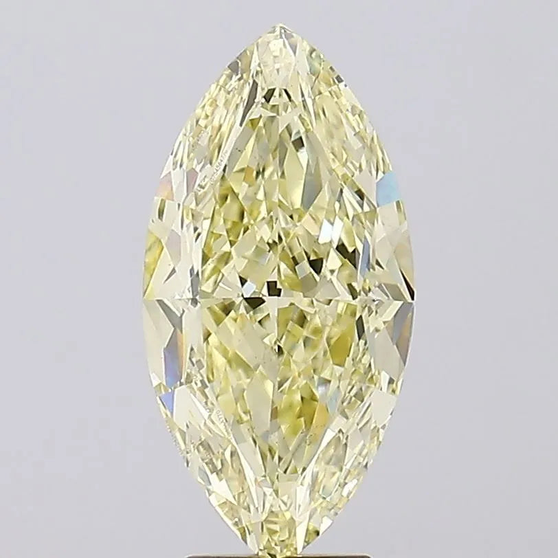 6.02ct Marquise Lab Grown Diamond (Colour Fancy Light Yellow, Clarity VS2, IGI Certified)