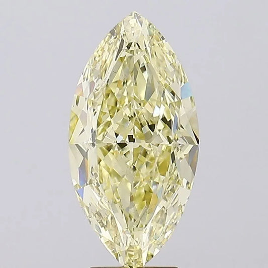 6.02ct Marquise Lab Grown Diamond (Colour Fancy Light Yellow, Clarity VS2, IGI Certified)