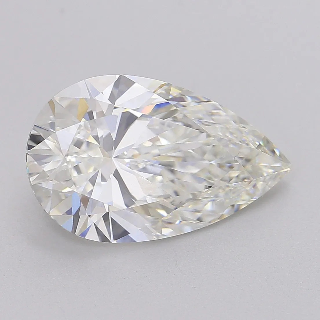 6.02ct Pear Lab Grown Diamond (Colour G, Clarity VVS2, IGI Certified)
