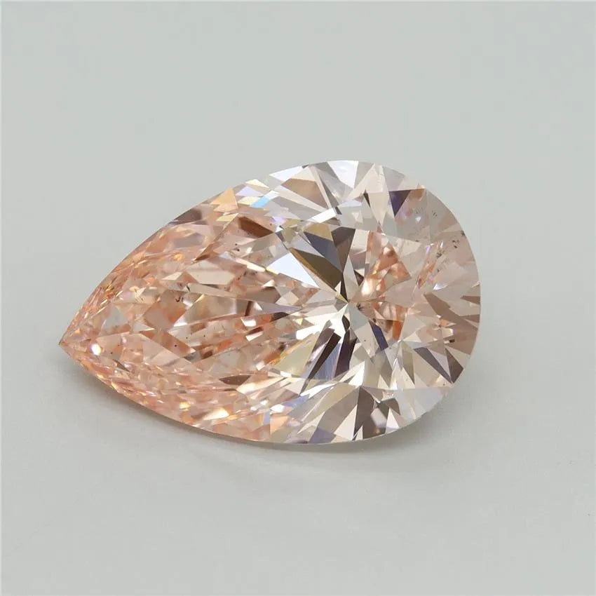 6.05ct Pear Lab Grown Diamond (Colour Fancy Intense Pink, Clarity VS2, IGI Certified)
