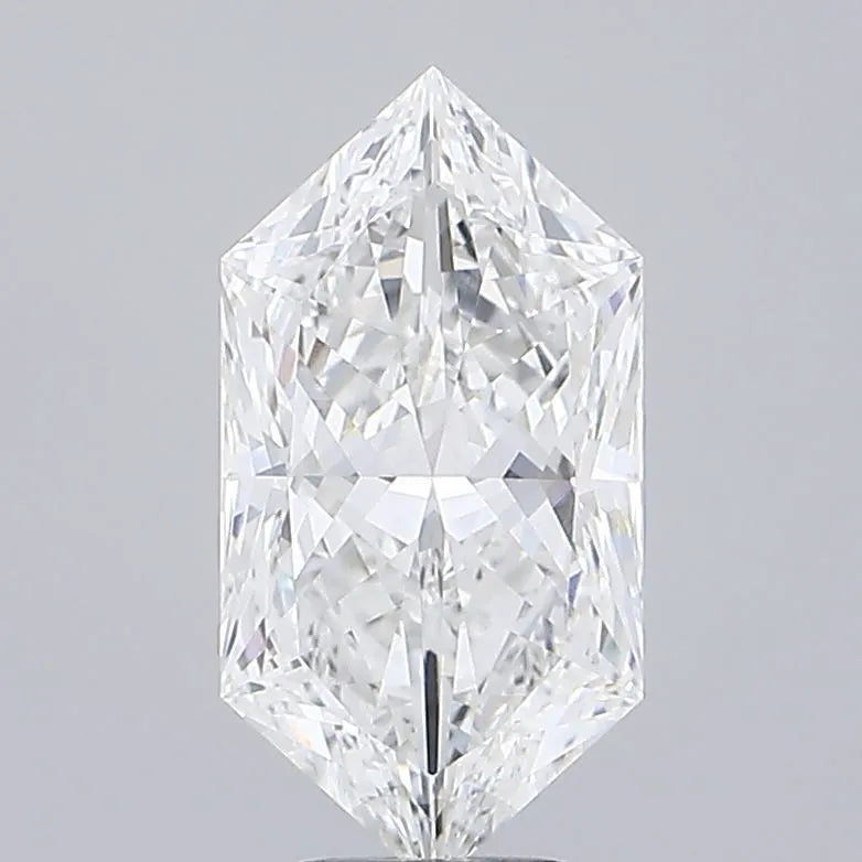 6.06ct Hexagonal Lab Grown Diamond (Colour D, Clarity VVS1, IGI Certified)