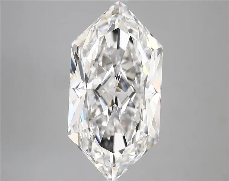 6.07ct Hexagonal Lab Grown Diamond (Colour D, Clarity VS1, IGI Certified)