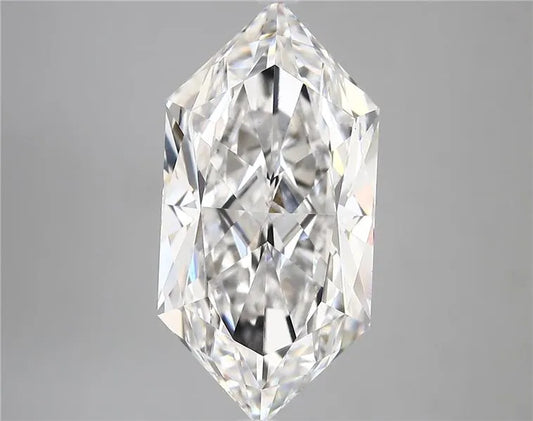 6.07ct Hexagonal Lab Grown Diamond (Colour D, Clarity VS1, IGI Certified)
