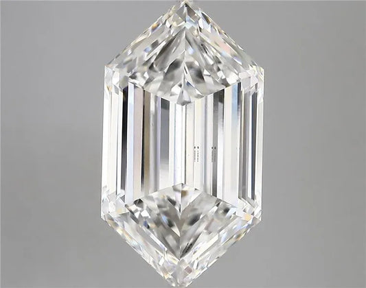 6.07ct Hexagonal Lab Grown Diamond (Colour E, Clarity VVS2, IGI Certified)