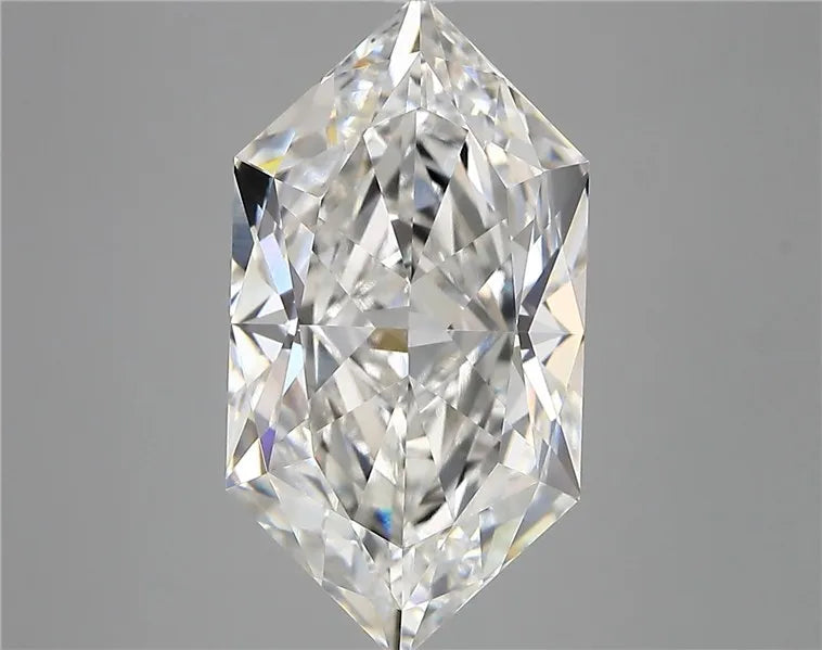 6.08ct Hexagonal Lab Grown Diamond (Colour F, Clarity VVS2, IGI Certified)