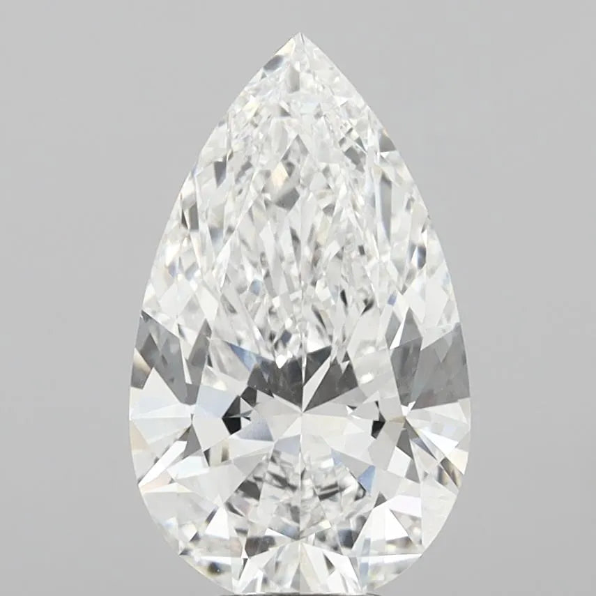 6.10ct Pear Lab Grown Diamond (Colour E, Clarity VVS2, IGI Certified)
