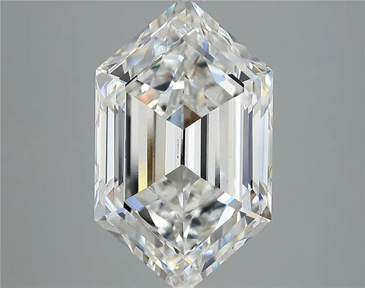 6.13ct Hexagonal Lab Grown Diamond (Colour E, Clarity VVS2, IGI Certified)