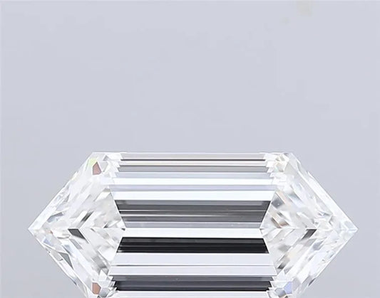 6.16ct Hexagonal Lab Grown Diamond (Colour F, Clarity VS1, IGI Certified)