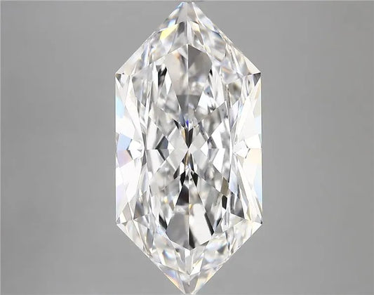 6.57ct Hexagonal Lab Grown Diamond (Colour E, Clarity VS1, IGI Certified)