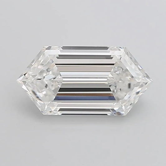 6.83ct Hexagonal Lab Grown Diamond (Colour E, Clarity VVS2, IGI Certified)
