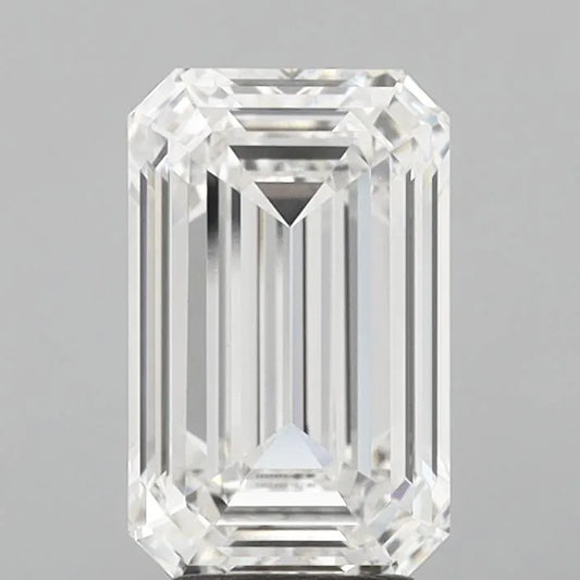 4.08ct Emerald Lab Grown Diamond (Colour F, Clarity VVS2, IGI Certified)