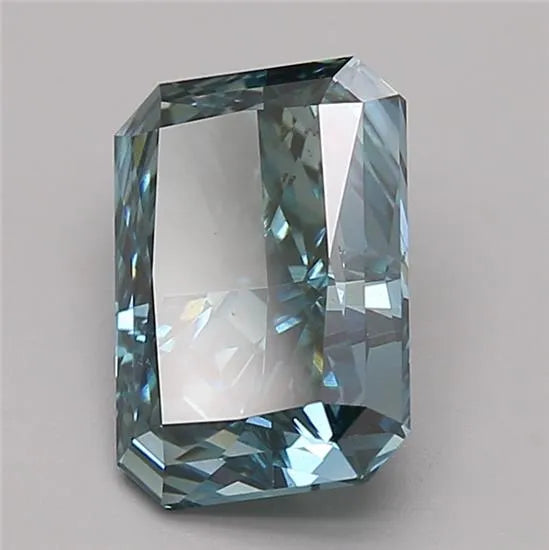 3.65ct Radiant Lab Grown Diamond (Colour Fancy Vivid Green, Clarity VS2, Cut VG, IGI Certified)
