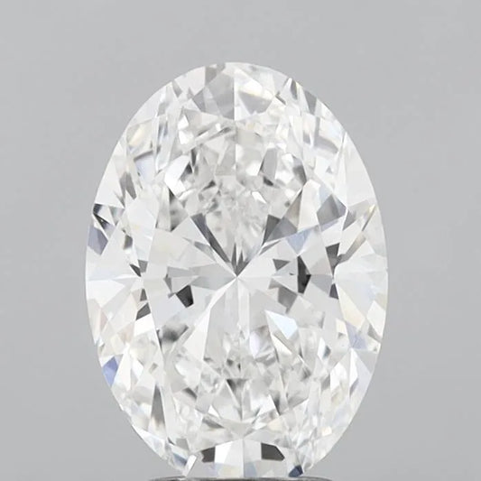3.01ct Oval Lab Grown Diamond (Colour E, Clarity VVS2, IGI Certified)