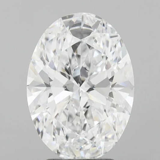 3.34ct Oval Lab Grown Diamond (Colour D, Clarity VVS1, IGI Certified)