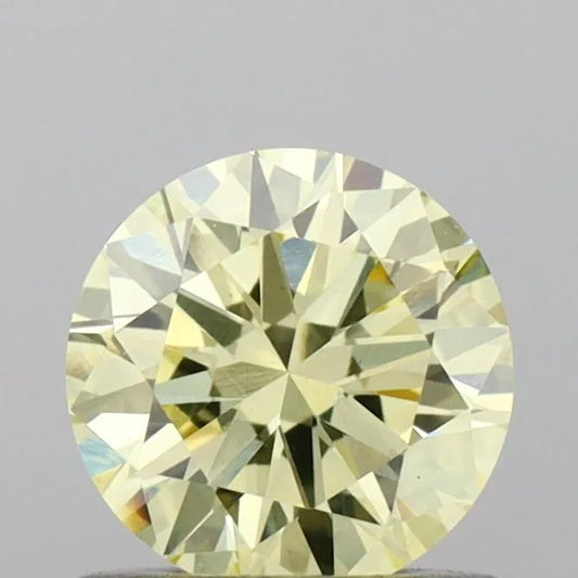 0.62ct Round Lab Grown Diamond (Colour Fancy Yellow, Clarity VS1, Cut EX, IGI Certified)