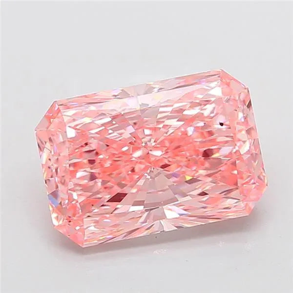 7.05ct Radiant Lab Grown Diamond (Colour Fancy Vivid Pink, Clarity VS2, IGI Certified)
