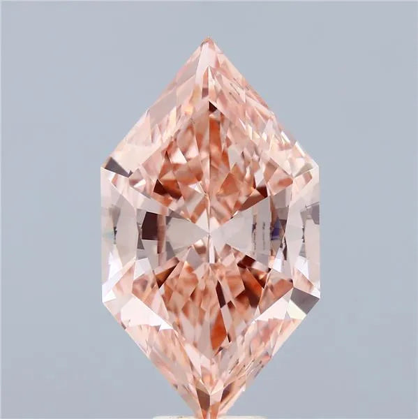 7.06ct Hexagonal Lab Grown Diamond (Colour Fancy Intense Pink, Clarity VVS2, IGI Certified)