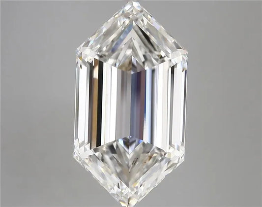7.09ct Hexagonal Lab Grown Diamond (Colour E, Clarity VS1, IGI Certified)