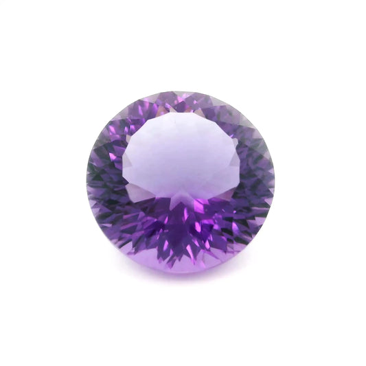 7.42ct Round Natural Amethyst (Colour Purple, Clarity Eye Clean, Cut Faceted)