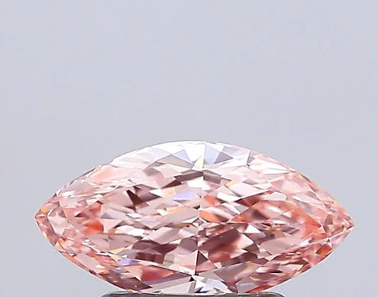 1.00ct Marquise Lab Grown Diamond (Colour Fancy Intense Pink, Clarity VVS2, IGI Certified)