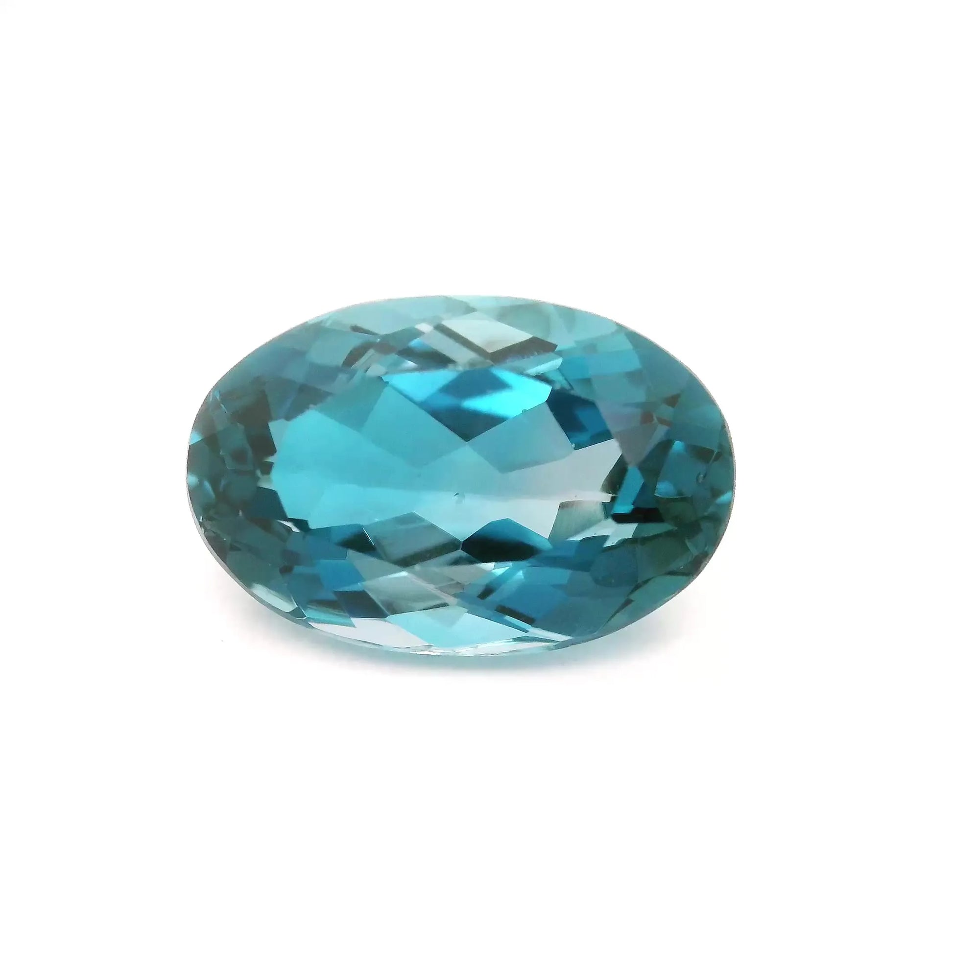 8.00ct Oval Natural Topaz (Colour Blue, Clarity Eye Clean, Cut Faceted)