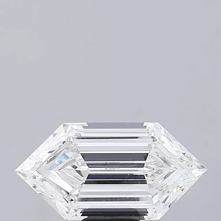 8.01ct Hexagonal Lab Grown Diamond (Colour E, Clarity VVS2, IGI Certified)