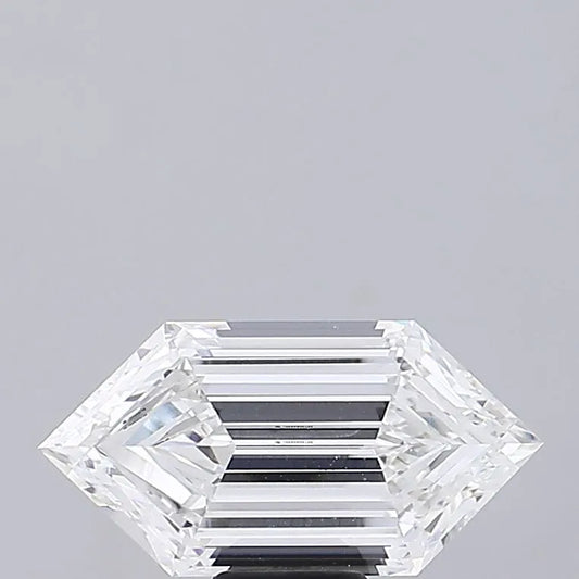 8.01ct Hexagonal Lab Grown Diamond (Colour E, Clarity VVS2, IGI Certified)