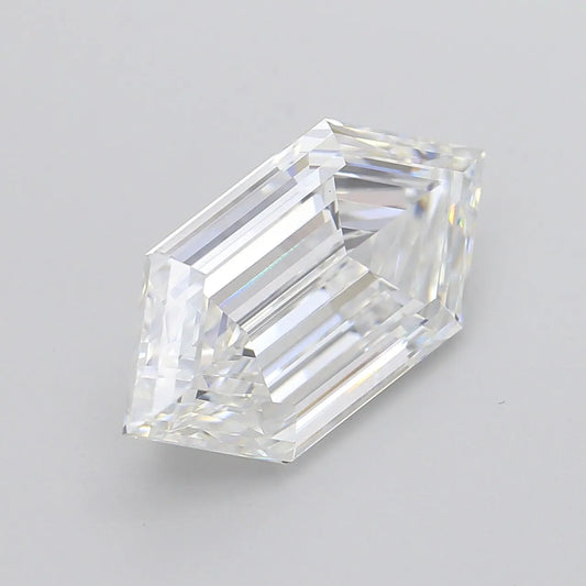 8.07ct Hexagonal Lab Grown Diamond (Colour E, Clarity VVS2, IGI Certified)