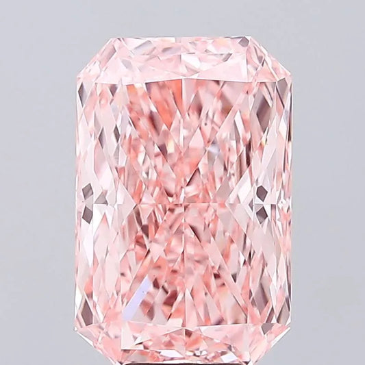 8.09ct Radiant Lab Grown Diamond (Colour Fancy Vivid Pink, Clarity VVS2, IGI Certified)