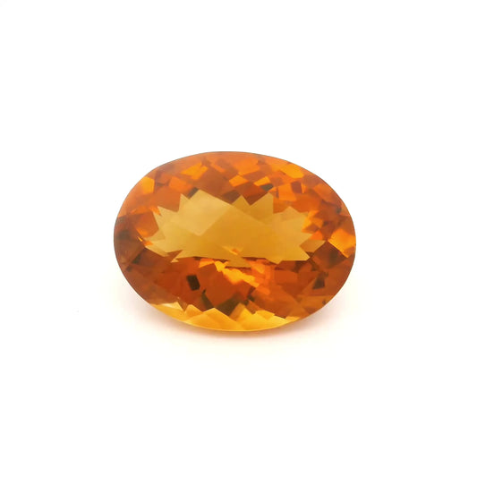 8.72ct Oval Natural Citrine (Colour Yellow, Clarity Eye Clean, Cut Faceted)