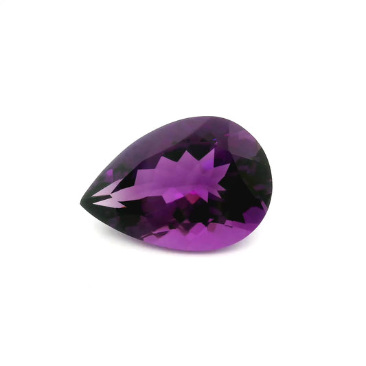 8.79ct Pear Natural Amethyst (Colour Purple, Clarity Eye Clean, Cut Faceted)