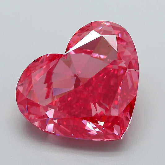 9.02ct Heart Lab Grown Diamond (Colour Fancy Vivid Pink, Clarity VS1, IGI Certified)