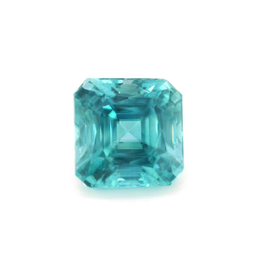 9.04ct Octagonal Natural Zircon (Colour Green, Clarity Eye Clean, Cut Faceted)