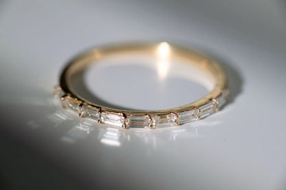 Skinny Baguette .40ctw Lab Grown Diamond 14k Gold Band