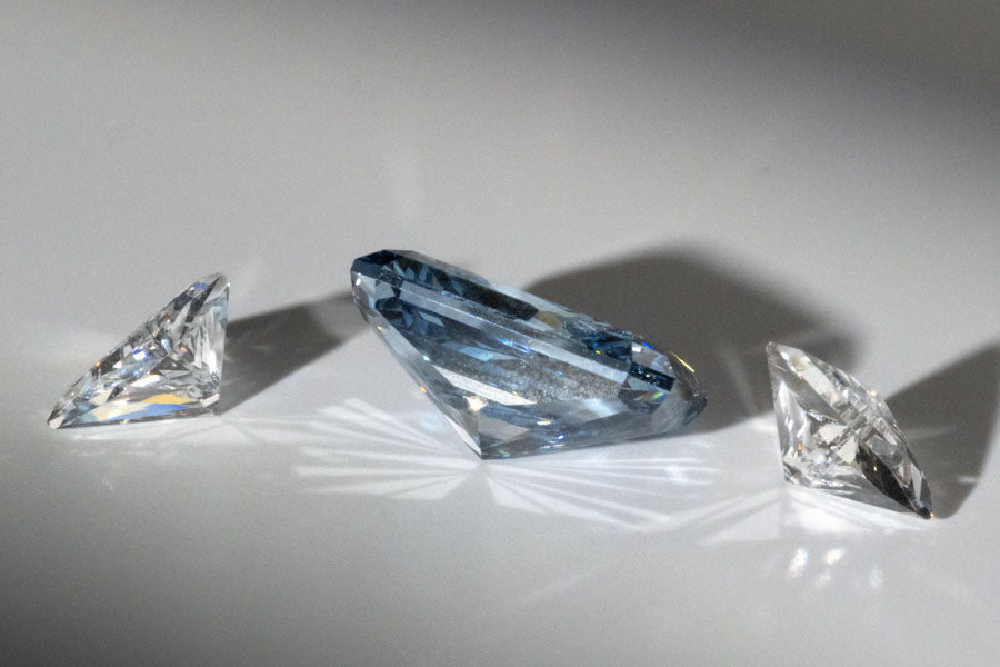 2.51ct Lab Grown Blue Radiant VS1