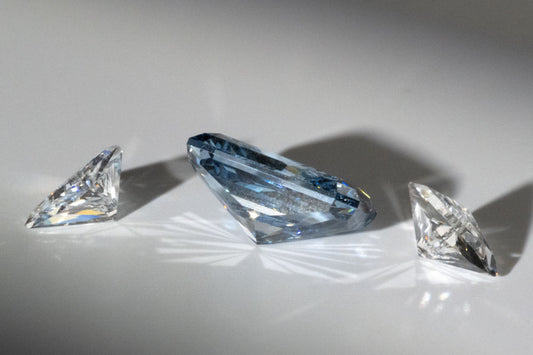 2.51ct Lab Grown Blue Radiant VS1