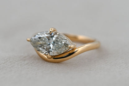 The Hannah - Striking 1ct Lab Grown Marquise Diamond Engagement Ring