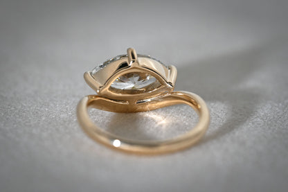 The Hannah - Striking 1ct Lab Grown Marquise Diamond Engagement Ring