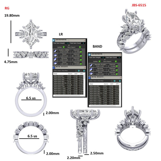 Custom Ring Order - Cassidy Dutch Marquise band