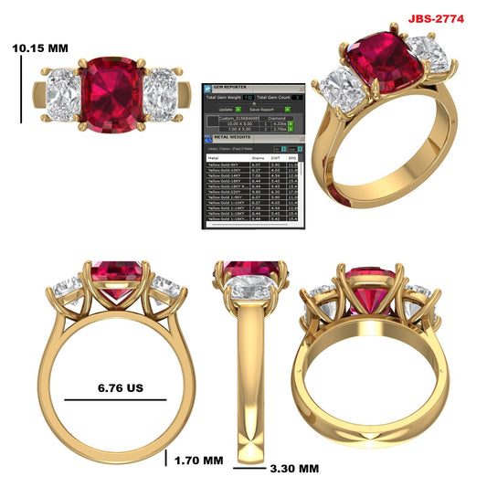 Custom Ring Order - Megan Ruby