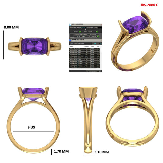 Custom Ring Order - Jennifer Tanzanite