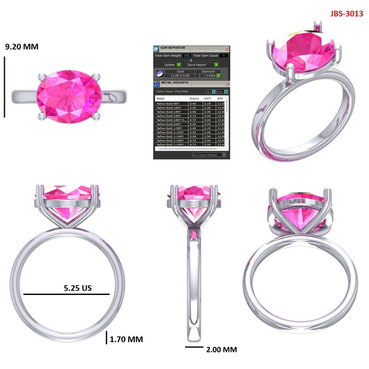 Custom Ring Order - Michelle Pink sapphire